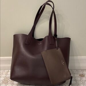 Kate spade eggplant tote bag